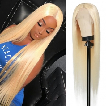 Platinum Blonde Straight HD Lace Wig | 100% Virgin Human Hair | Celebrity Collection